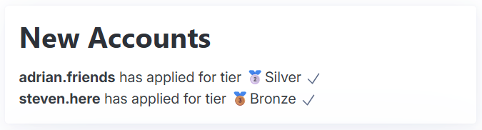 Admin dash with text and icons