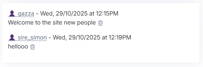 Comments with readable dates