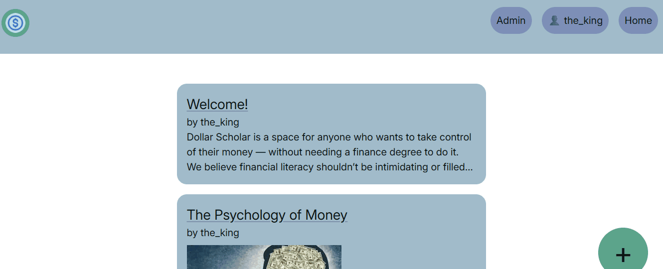 Admin creates a post with an image and video