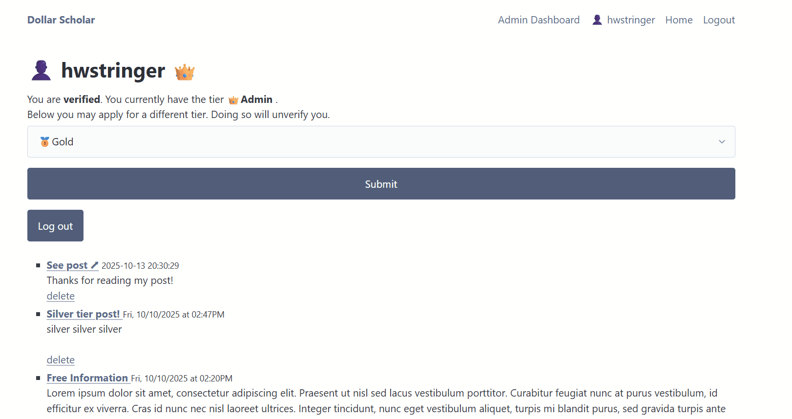 ADMIN ACCOUNT CAN'T DELETE OTHERS COMMENTS - BUGGED