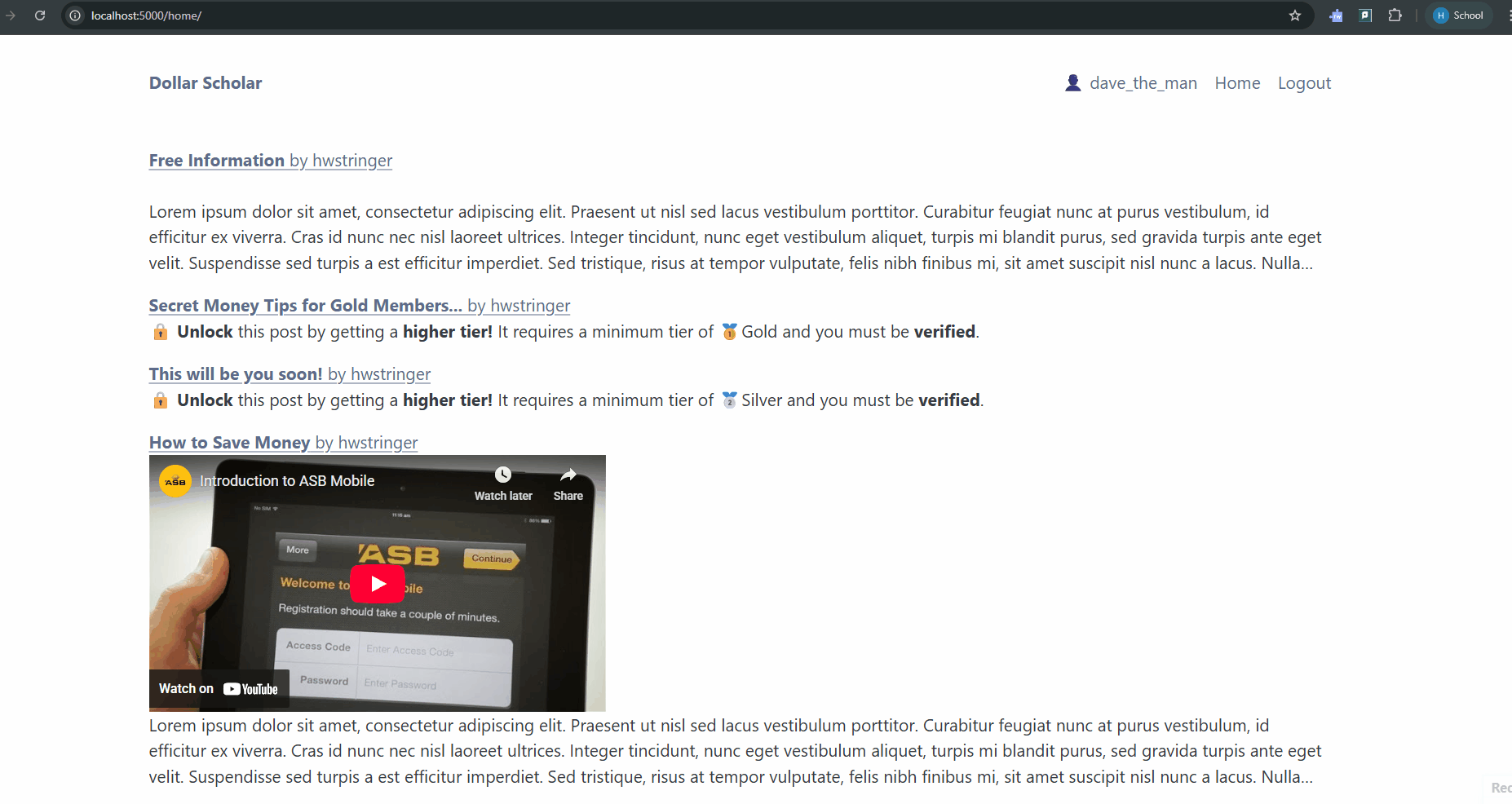 ONLY ADMIN IS ABLE TO ENTER POST CREATION PAGE