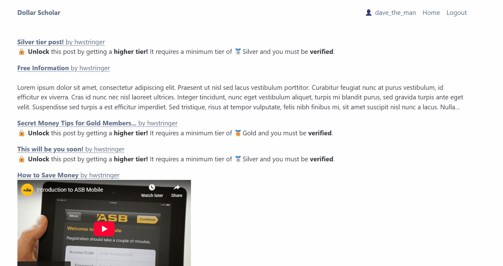 LOCKED POST NOT WORKING